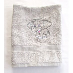 Badehndklde med navn.