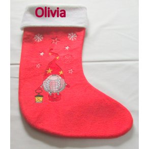 Ekstra stor Julesok med navn.