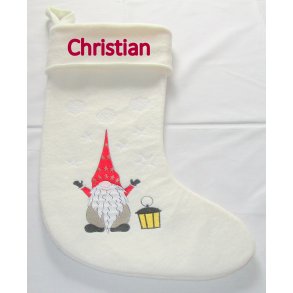 Ekstra stor Julesok med navn.