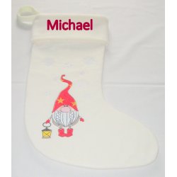 Ekstra stor Julesok med navn.