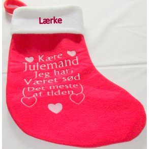 Julesok med tekst & navn