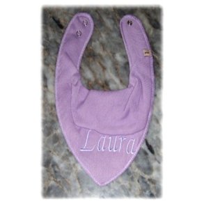 Lyselilla trkldesmk med navn.