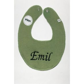 Stvgrn hagesmk med navn.