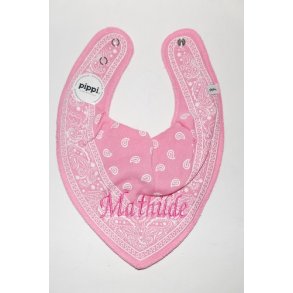Savlesmk bandana med navn.