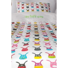 Baby Sengetj med MASKER med navn & dato.