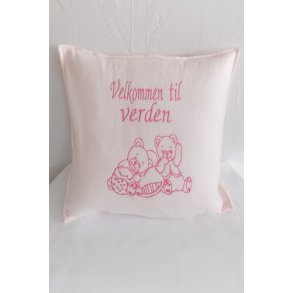 Baby Lyser�d pude med tekst lyser�d tr�d.