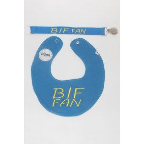 Bl hagesmk med tekst & Sutteholder.