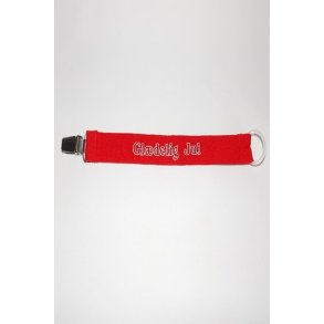 Rd sutteholder Gldelig Jul.