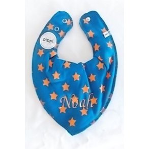 Koboltbl trkldesmk med Stjerner & navn.