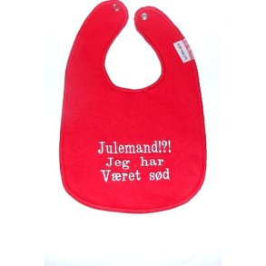 Stor rd hagesmk med tekst.