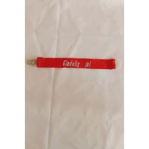 Rd sutteholder Gldelig Jul.