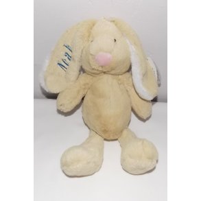 Mini Jessie beiges med navn.