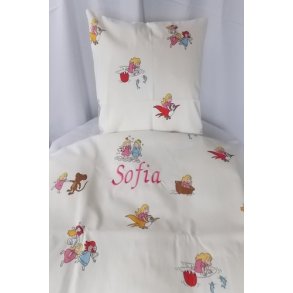 Rhvidt Junior  Sengetj med legende pige navn & dato.