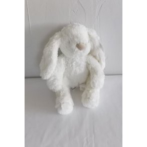 Hvid lille Lolli bamse med navn.