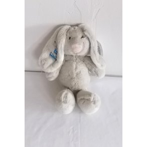 Gr� mini Jessie med navn.