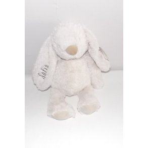 Store beiges bamse Lolli med navn.