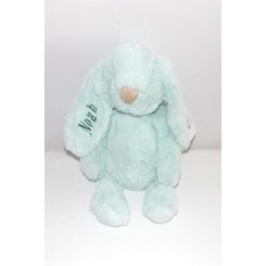 Store gr�n bamse Lolli med navn.