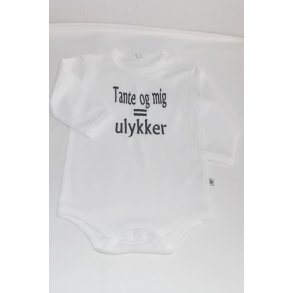  Body med tekst. (Tante og mig =Ulykke.)