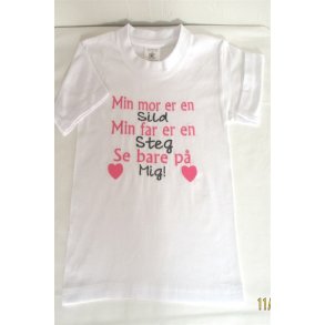 HvidT-Shirt med min Mor er en sild