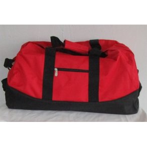 Stor R�d / Sort Rejsetaske med navn.