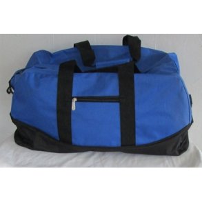 Stor coboltbl� / Sort Rejsetaske med navn.