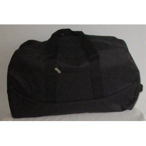 Stor Sort Rejsetaske med navn.