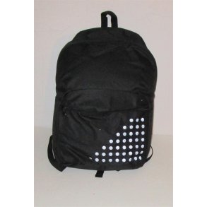 Sort Junior rygtaske med navn