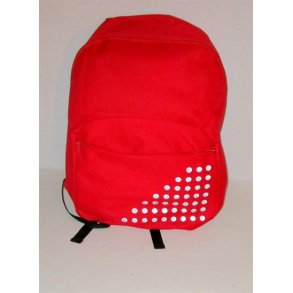 Rd Junior rygtaske med navn