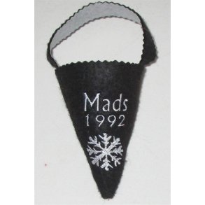 Sort Krmmerhus med navn & r.