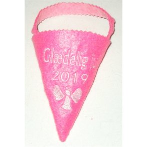 Lyserdt Krmmerhus med Gldelig jul & r.