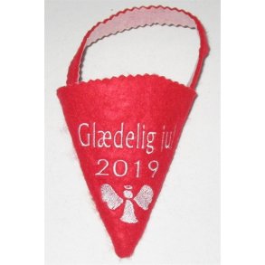 Rdt Krmmerhus med Gldelig jul & r.