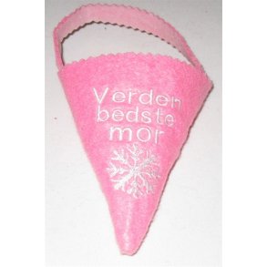 Lyserdt Krmmerhus med Snefnug.