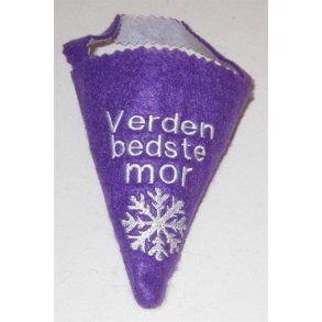 Lilla Krmmerhus med Snefnug.