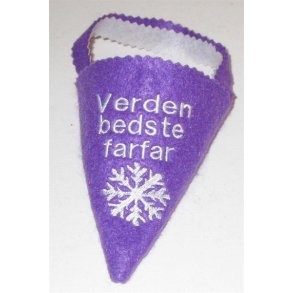 Lilla Krmmerhus med Snefnug.