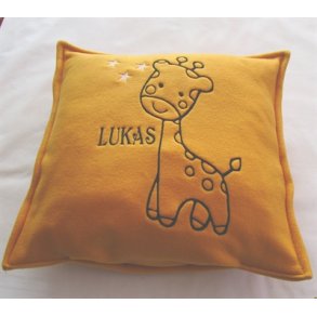 Giraf pude med navn.