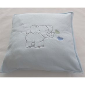 Lysebl� pude med Elefant.