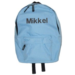 Lysebl Junior rygtaske med navn