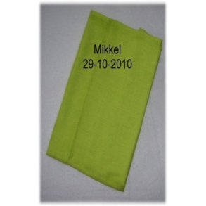 Grn ble med navn & dato.