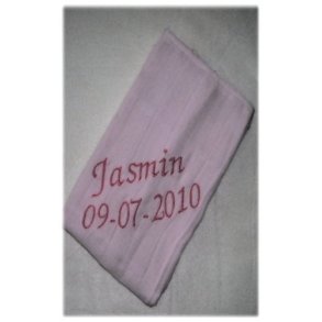 Lyserd ble med navn & dato.