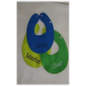 3 stk.Hagesmkke med navn.