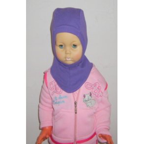 Elefanthue lilla med navn.