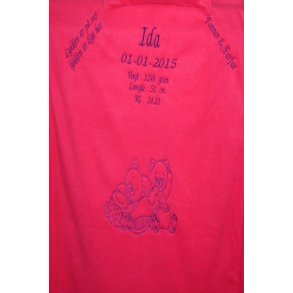 Pink tppe med alle data & lilla trd.