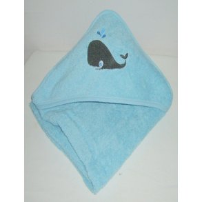 Turkis badeslag med hval & navn.