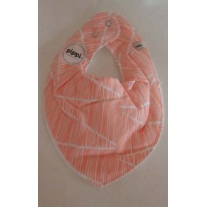 Pink trkldesmk med striber & navn.