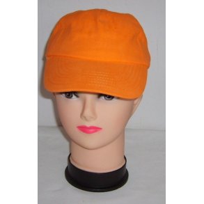 Orange Caps med navn.
