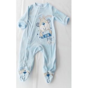 Lysebl heldragt med navn.